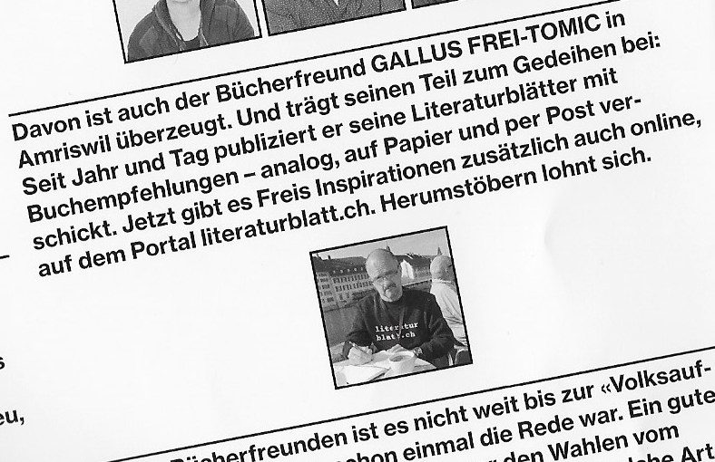 literaturblatt.ch im Saiten