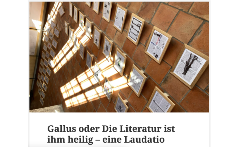 Die Literaturblätter ausgestellt am 16. Thuner Literaturfestival
