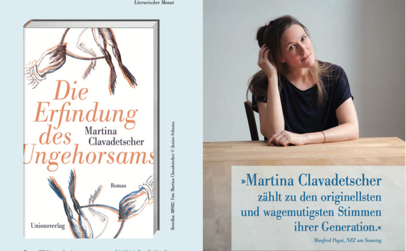 Einladung zu «Literatur am Tisch» mit Martina Clavadetscher