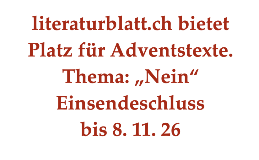 Schreibwettbewerb – „Nein“